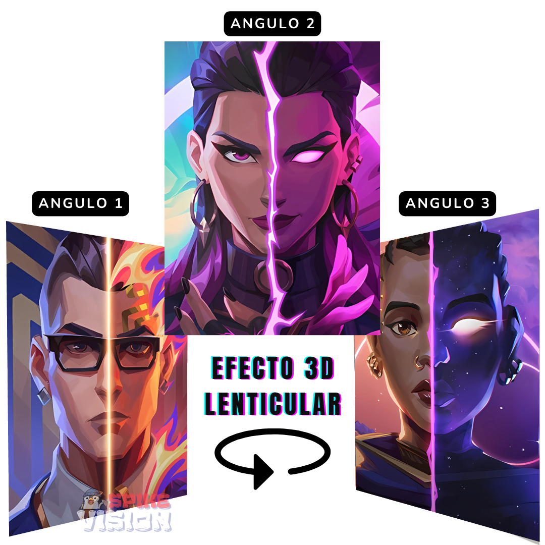 3D Lenticular Gamer Style Poster