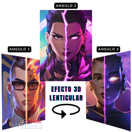 3D Lenticular Gamer Style Poster