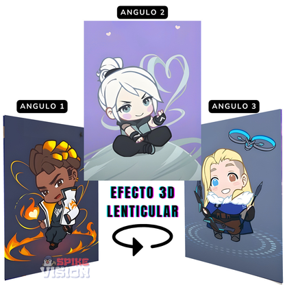 3D Lenticular Gamer Style Poster